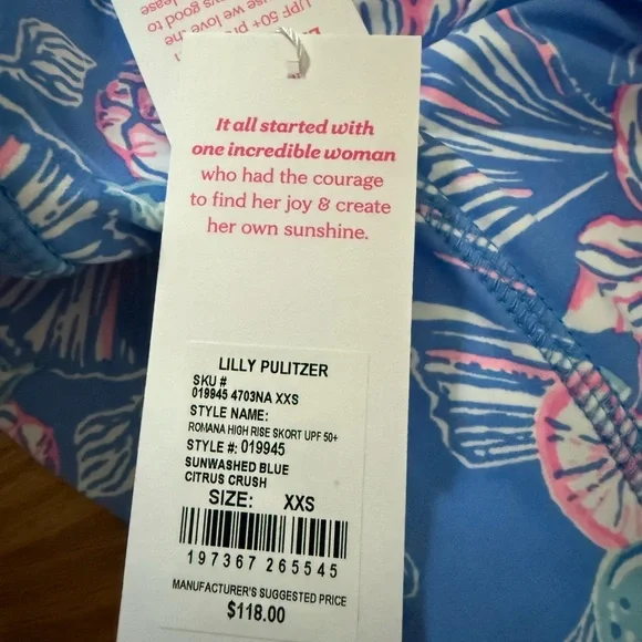 Lilly Pulitzer Luxletic Blue Activewear - Picture 7 of 7